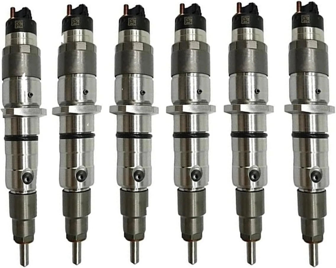 6X Fuel Injector 0445-120-059 for Cummins QSB4.5 QSB6.7 Komatsu 6D107 4D107
