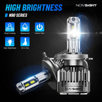 2X 9003 H4 LED Headlight Bulbs for 36000LM Bright White