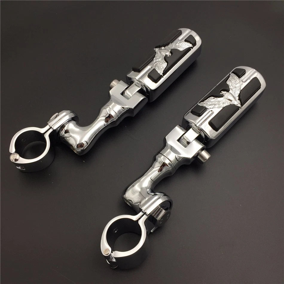 Chrome 1.5" SA Eagle Foot Peg for Honda GoldWing VTX1300 Shadow Valkyrie (2001–2010)