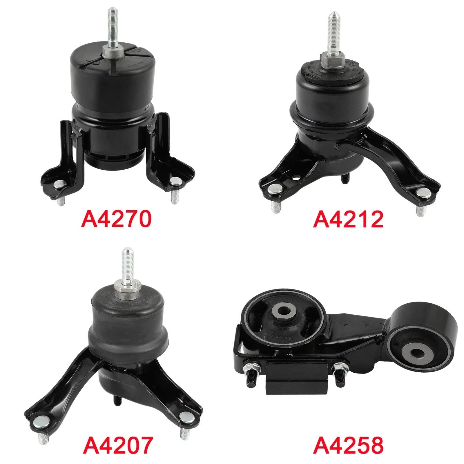 Set of 4 Engine Motor & Trans Mounts for Toyota Sienna (2004–2006) V6 3.3L AWD