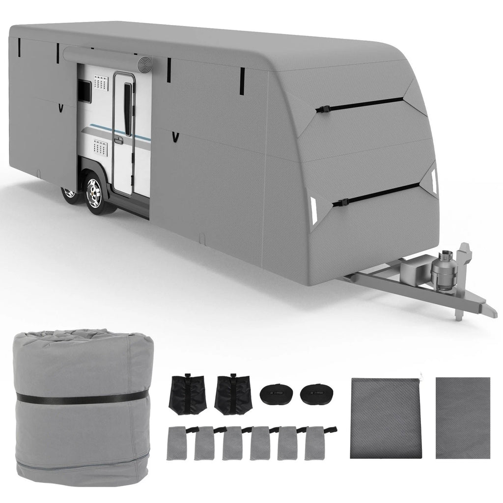 5-Layer Travel Trailer RV Cover for 30-33FT TT (Nonwoven Fabric)