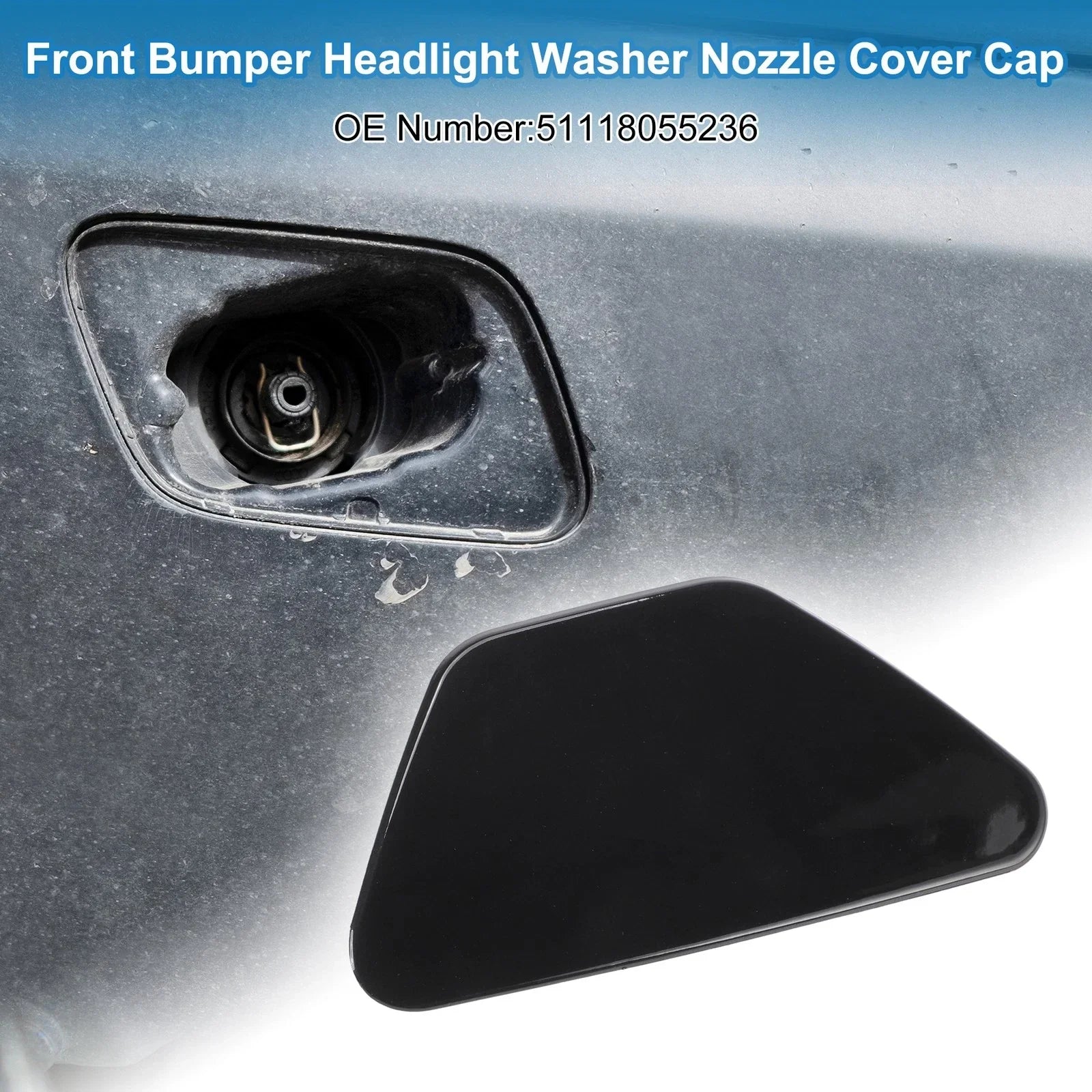 Front Right Side Bumper Headlight Washer Nozzle Cover Cap for BMW M5