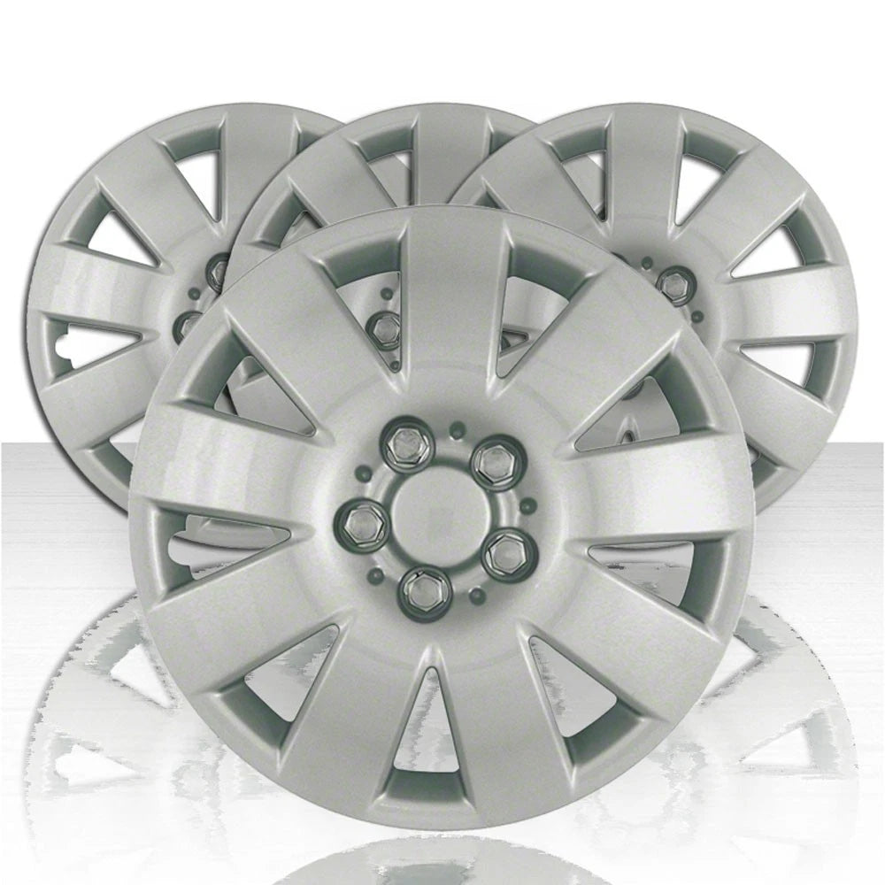 Set of Four Hubcap Wheel Covers 15 Inch Silver for Toyota Corolla (2000–2003)