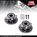 Front Wheel Hub & Bearing Assembly Pair for Volkswagen Audi