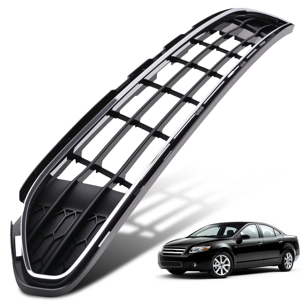 2PCS Front Bumper Lower Grille W/Chrome Molding Trim For Ford Fusion 2010-2012