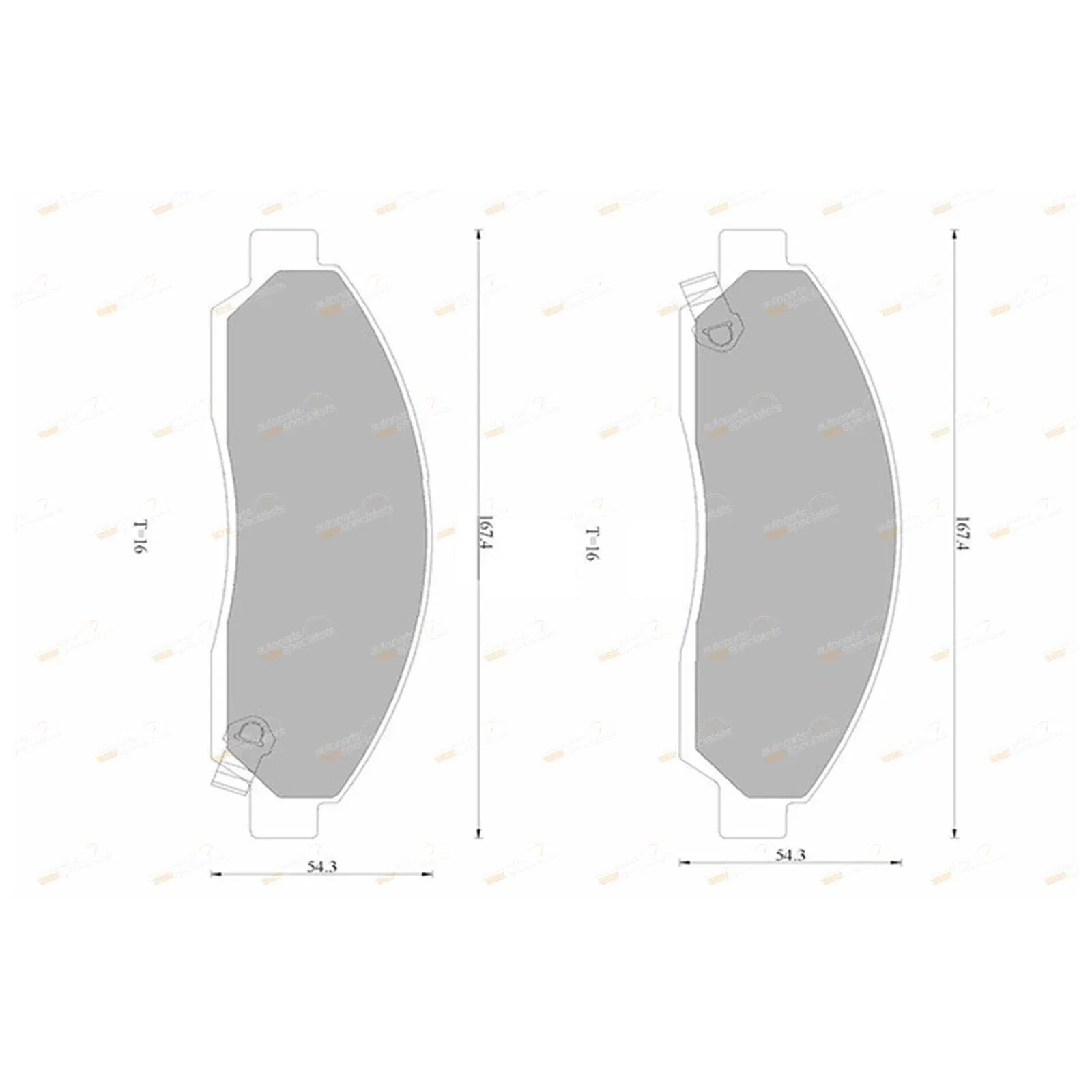 Front Disc Brake Pads Set for Isuzu D-Max (2008-2020)