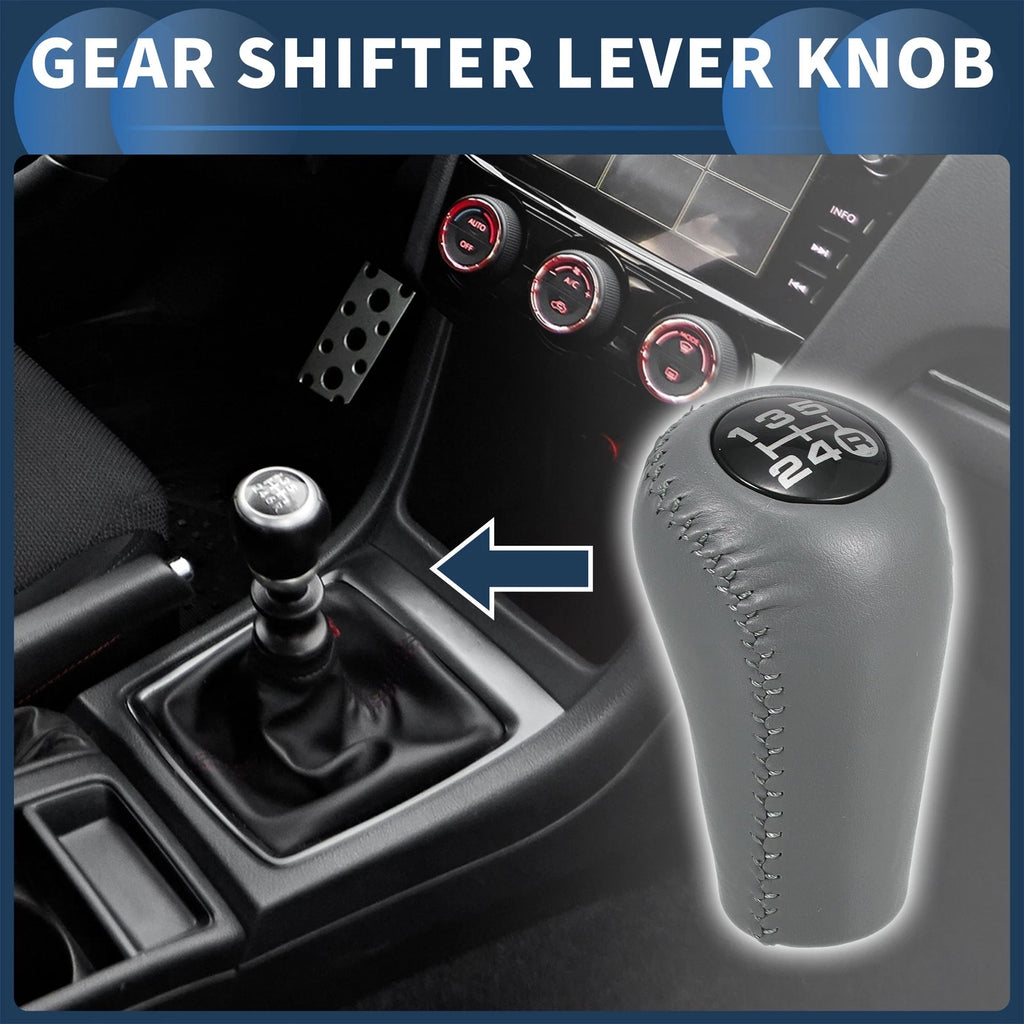5 Speed Manual Gear Shifter Knob for Toyota 4Runner (1993–2001) Faux Leather Gray