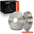 2X Rear Brake Drums for Nissan Sentra (2013–2019, 2021–2023)