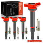 4x Ignition Coil & 4x Spark Plug for Toyota Corolla (2011-2013)