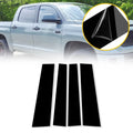 Glossy Black Piano Pillar Posts Trim for Toyota Tundra (2007–2021)
