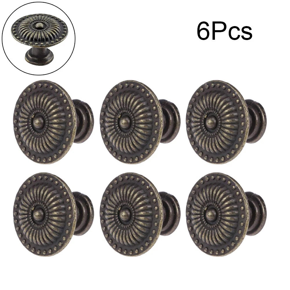 6X Antique Pull Handles for Kitchen Cupboard Drawer Door Cabinet