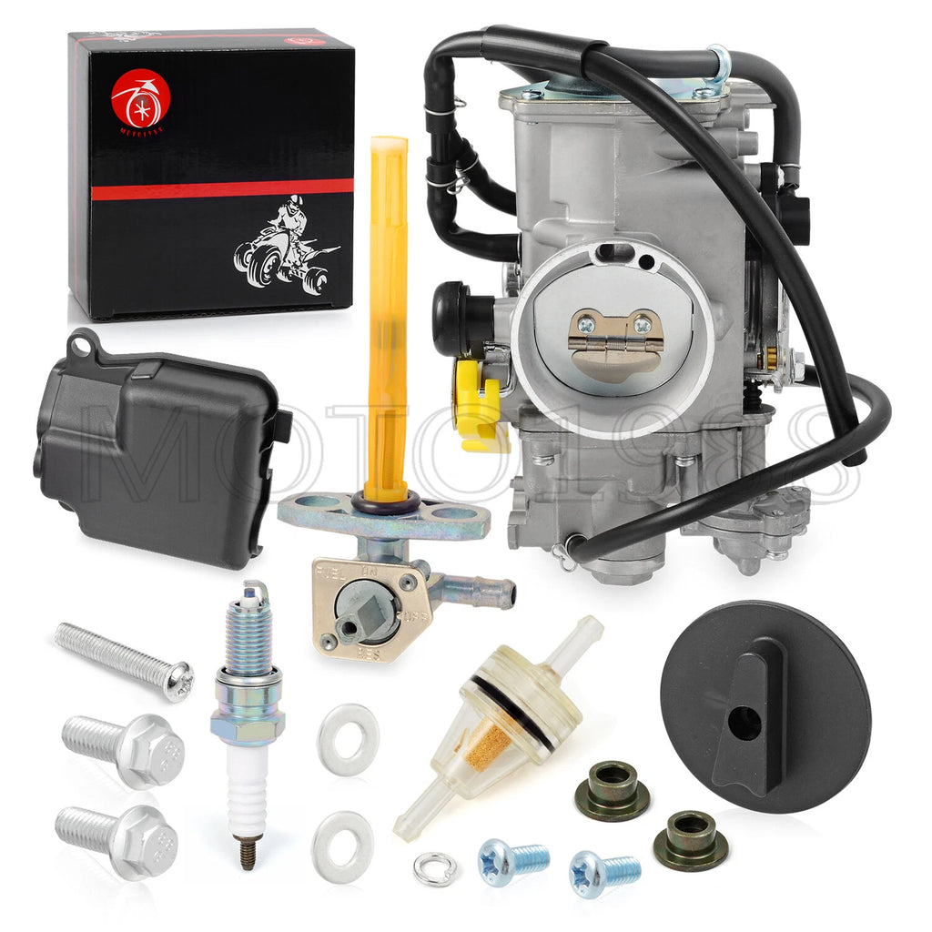 Carburetor & Fuel Valve Petcock Kit for Honda 400EX TRX400EX TRX400X (1999–2014)