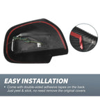 Rearview Mirror Cover Overlay Black Carbon Fiber for Lexus RX330 RX300 (2003)