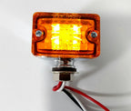 Amber LED Chrome Metal Indicator Signal Light 12V for Hot Rod (1950–1970)