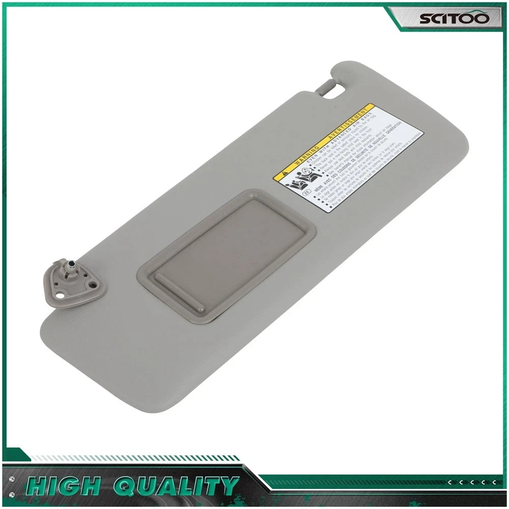 Driver Left Side Gray Sun Visor for Toyota Highlander (2004–2007)