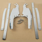 Chrome/Black Windshield Mount Bracket for Harley Softail Fatboy (2000-2017)