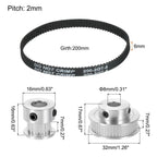 Timing Pulley Kit 20T 48T 8mm Bore for 3D Printer Automation