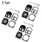 Set of 3 Carburetor Repair Kits for Stihl 009 010 011 012 (C1S-S1A, ZAMA RB-11)