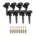 8 NGK Laser Platinum Ignition Coils Spark Plugs for Audi RS4 4.2 V8 (2007–2008)