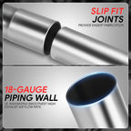 3" OD Exhaust Piping for (18 Gauge, Slip-Fit)