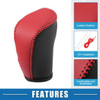 Gear Shifting Knob Cover for Nissan Rogue (2017) PU Leather Black