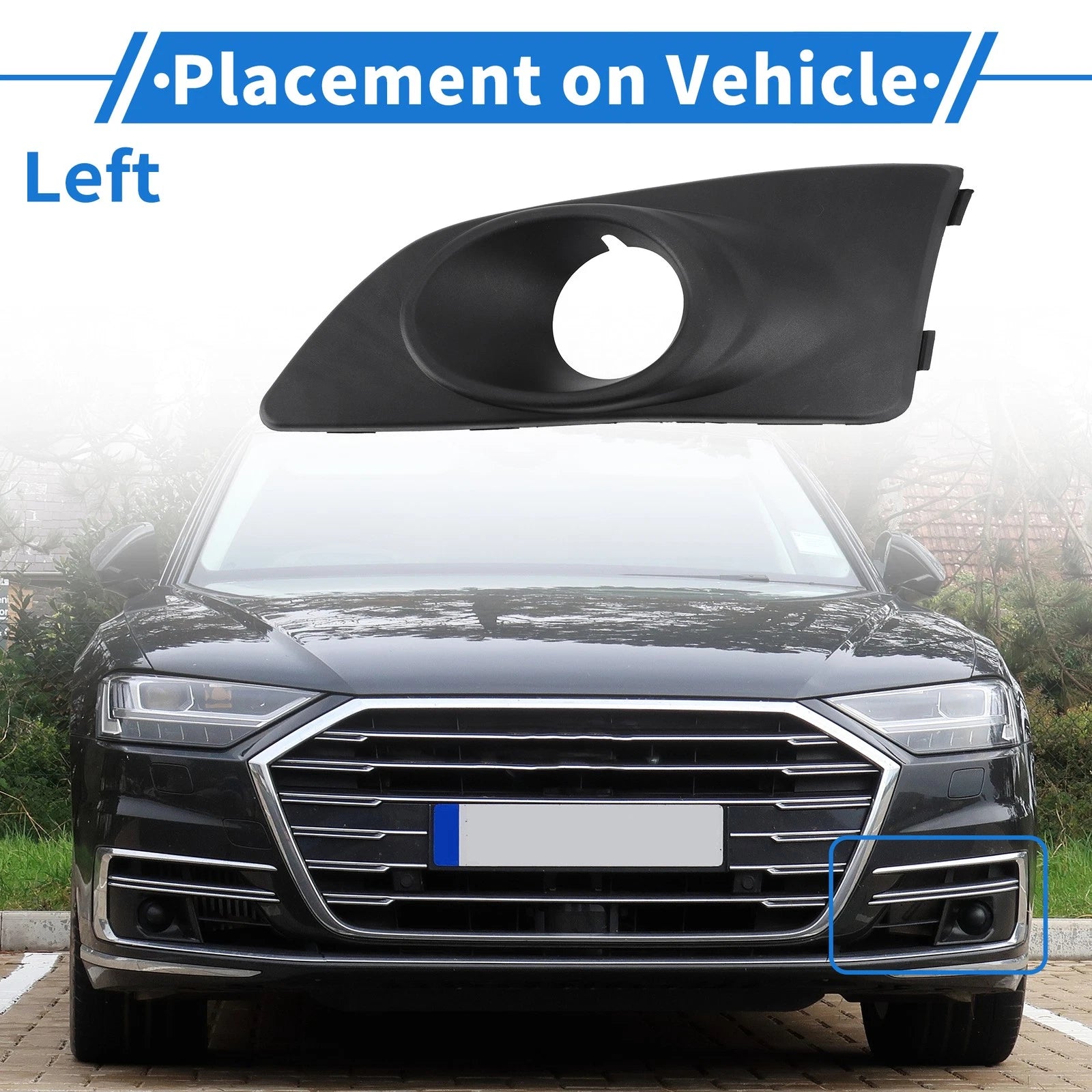 1 Pc Fog Light Grill for Chevrolet Aveo (2011–2014) No. 96694767