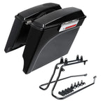 5" Extended Hard Saddlebag Speaker Lids & Brackets for Harley Softail (1984–2017)