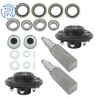 Set of 2 Idler Hub Kits for Trailer 8 Lug 6.5 Bolt #42 Square Spindle