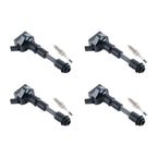 4X Ignition Coil + Iridium Spark Plug for Volvo XC40 XC70 S80 (2015–2021)