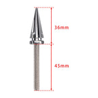 3 Spiked Windshield Bolts for Harley Street Glide FLHX Electra Glide FLHT (2014–2024) Silver