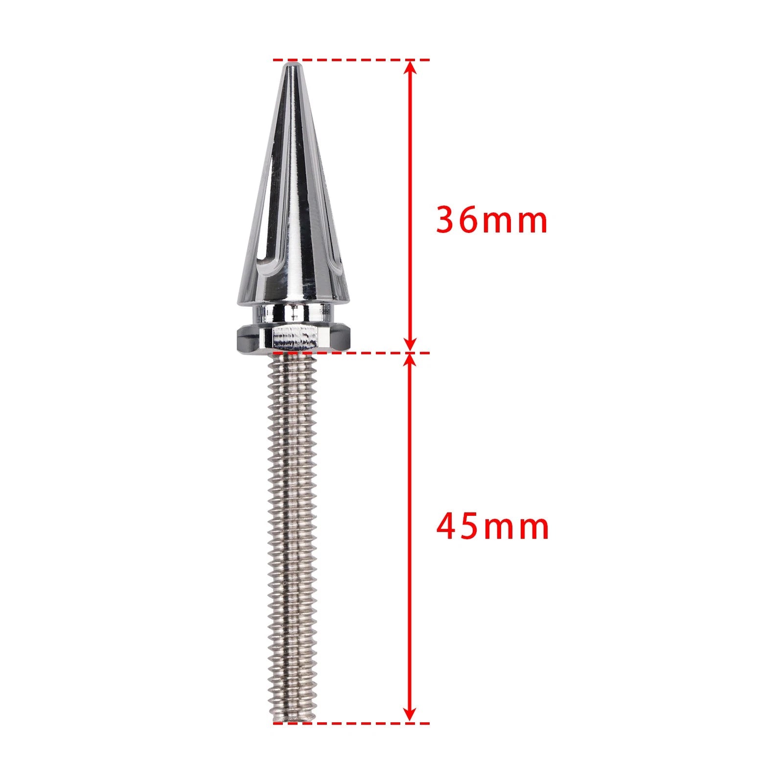 3 Spiked Windshield Bolts for Harley Street Glide FLHX Electra Glide FLHT (2014–2024) Silver