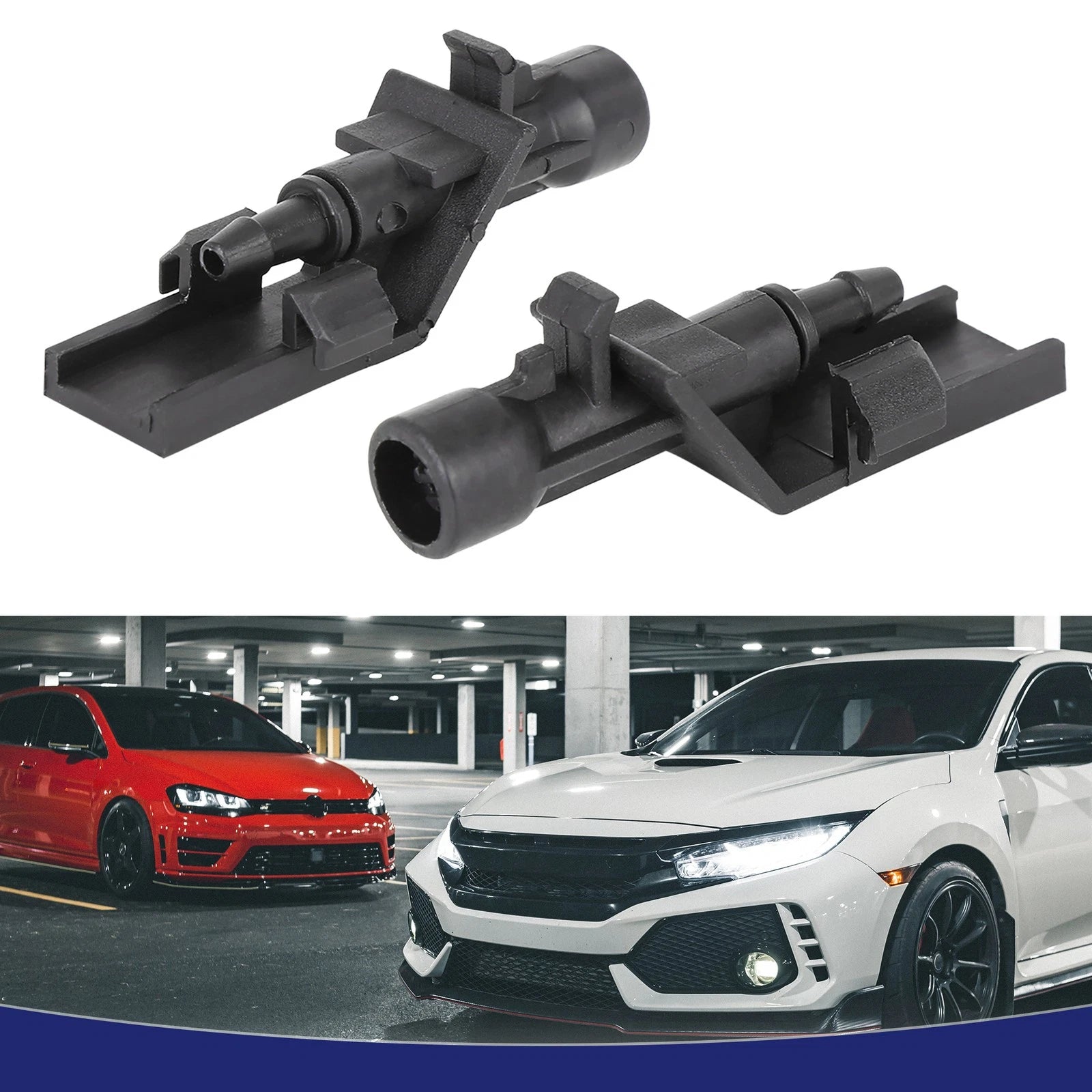 2X Windshield Washer Nozzle for Honda HR-V CR-V Crosstour Accord (2016–2020)