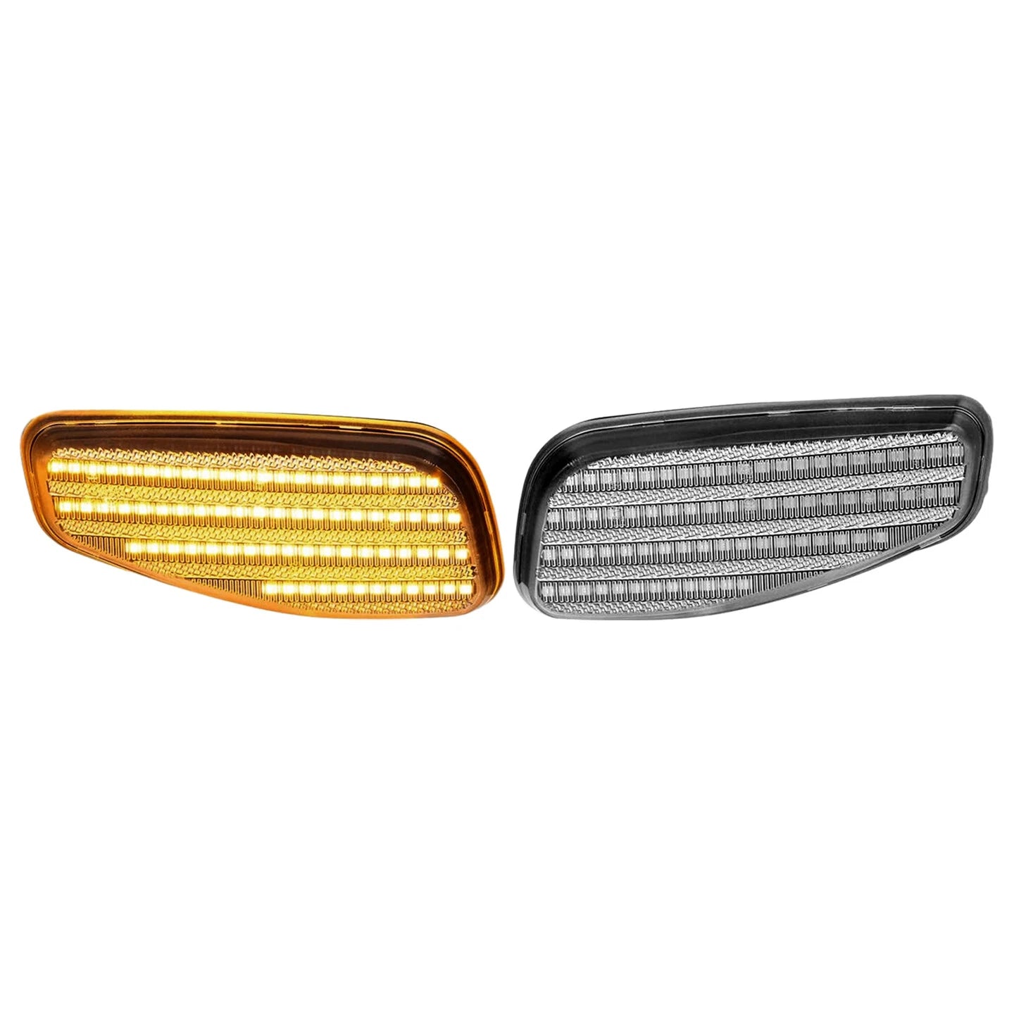 2X Clear Lens LED Amber Side Marker Lights for Jeep Renegade (2015–2022)