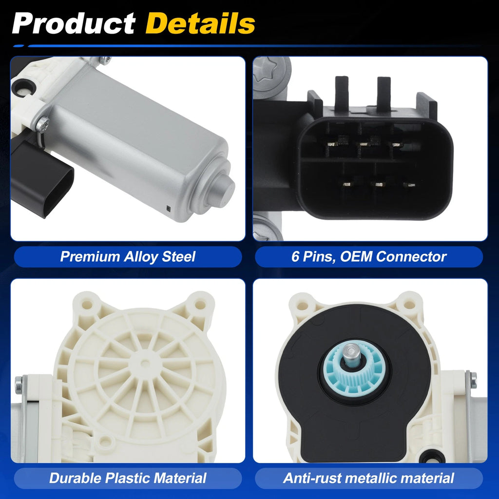 Front Right Power Window Motor 68043882AA for Dodge Challenger (2008–2017)