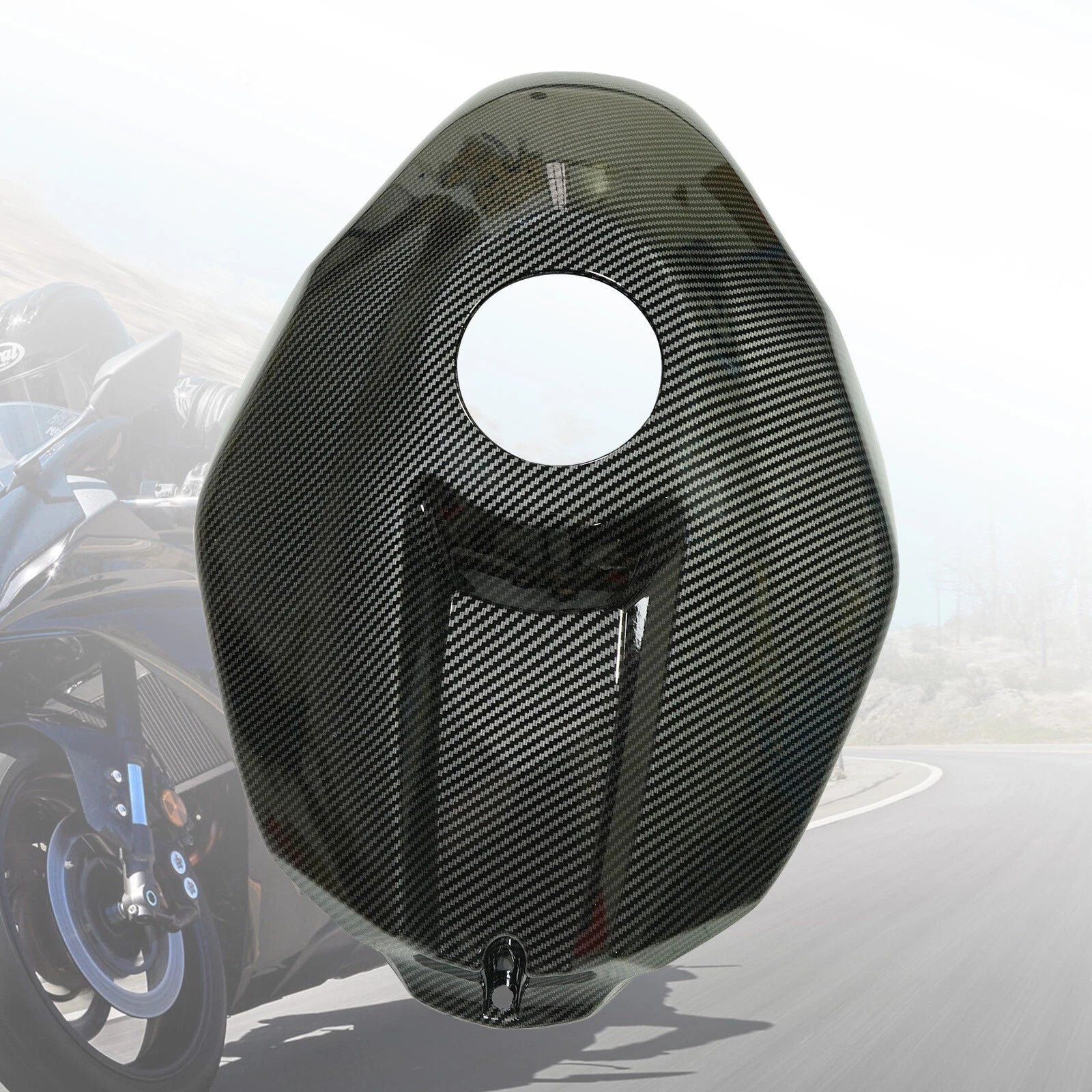 Carbon Fiber Fuel Gas Tank Cover for Yamaha YZF R1 (2009–2011)