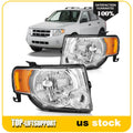Pair of Headlight Assemblies for Ford Escape (2008–2012) Driver + Passenger