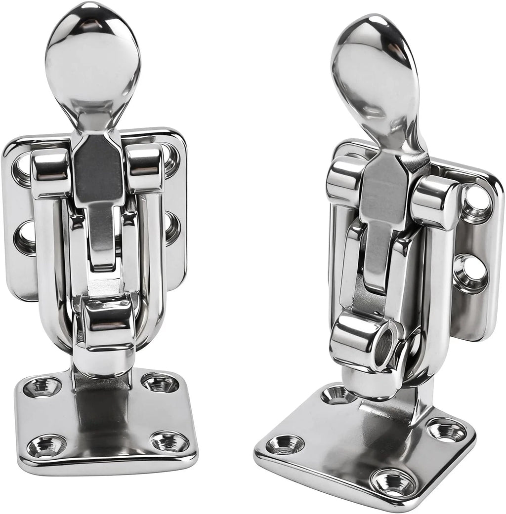 Stainless Steel Anti-Rattle Lockable Hatch Latch for