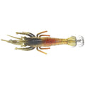 UV Glow in the Dark Shrimp Lure 9.4g with Dual Hooks for Night Fishing