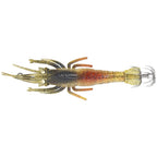 UV Glow in the Dark Shrimp Lure 9.4g with Dual Hooks for Night Fishing