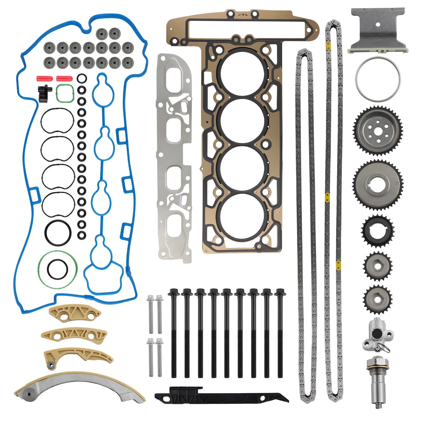 Timing Chain Kit & Head Gasket Bolts Set for Chevrolet HHR Malibu (2006–2012)