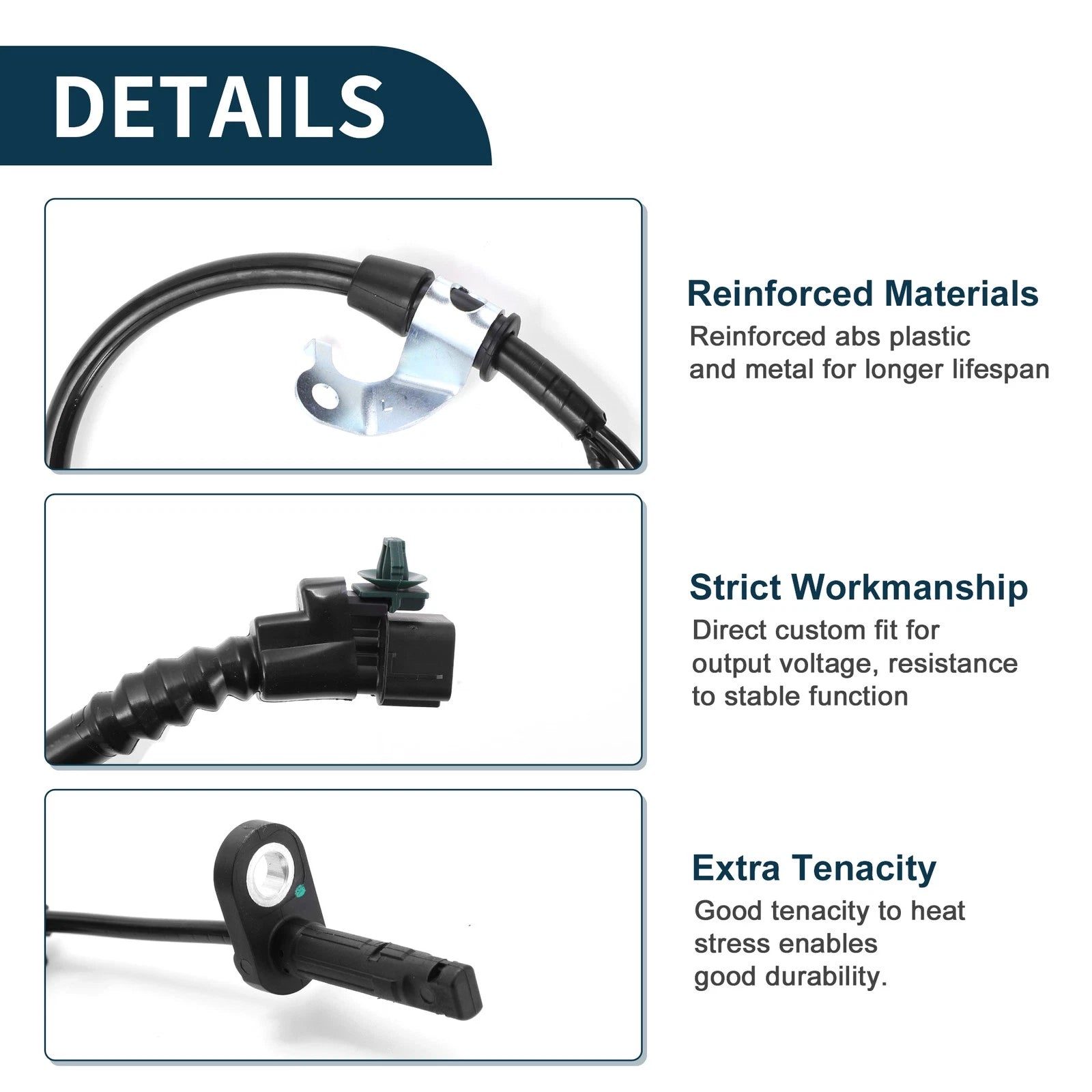 Rear Left ABS Wheel Speed Sensor No. 47560-TBA-T01 for Honda Civic (2016–2022)