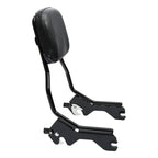 Black Sissy Bar Backrest Pad for Harley Softail Low Rider FXLR FLSB (2018-2025)