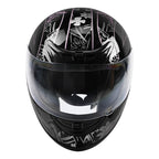 Full Face Motorcycle Helmet for DOT Approved (S, M, L, XL, XXL) Pink Black Butterfly