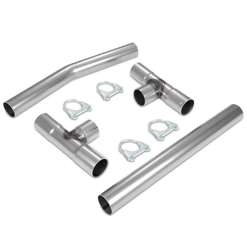 2.5" OD 18-Gauge Exhaust Pipe for Universal Applications (Slip-Fit)