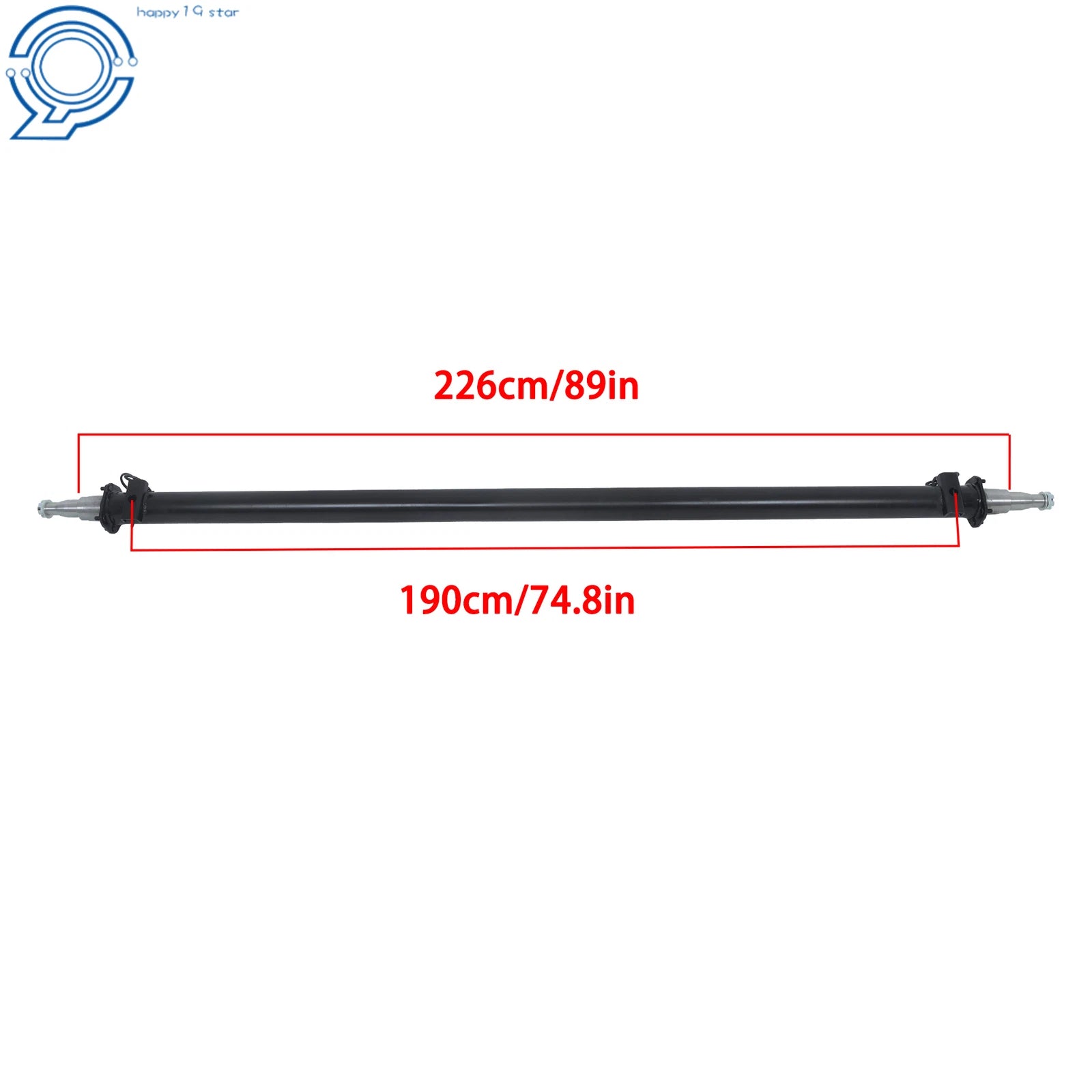 7K Idler Axle for HF 74" SC TK Trailer (7000 lb Beam Only)