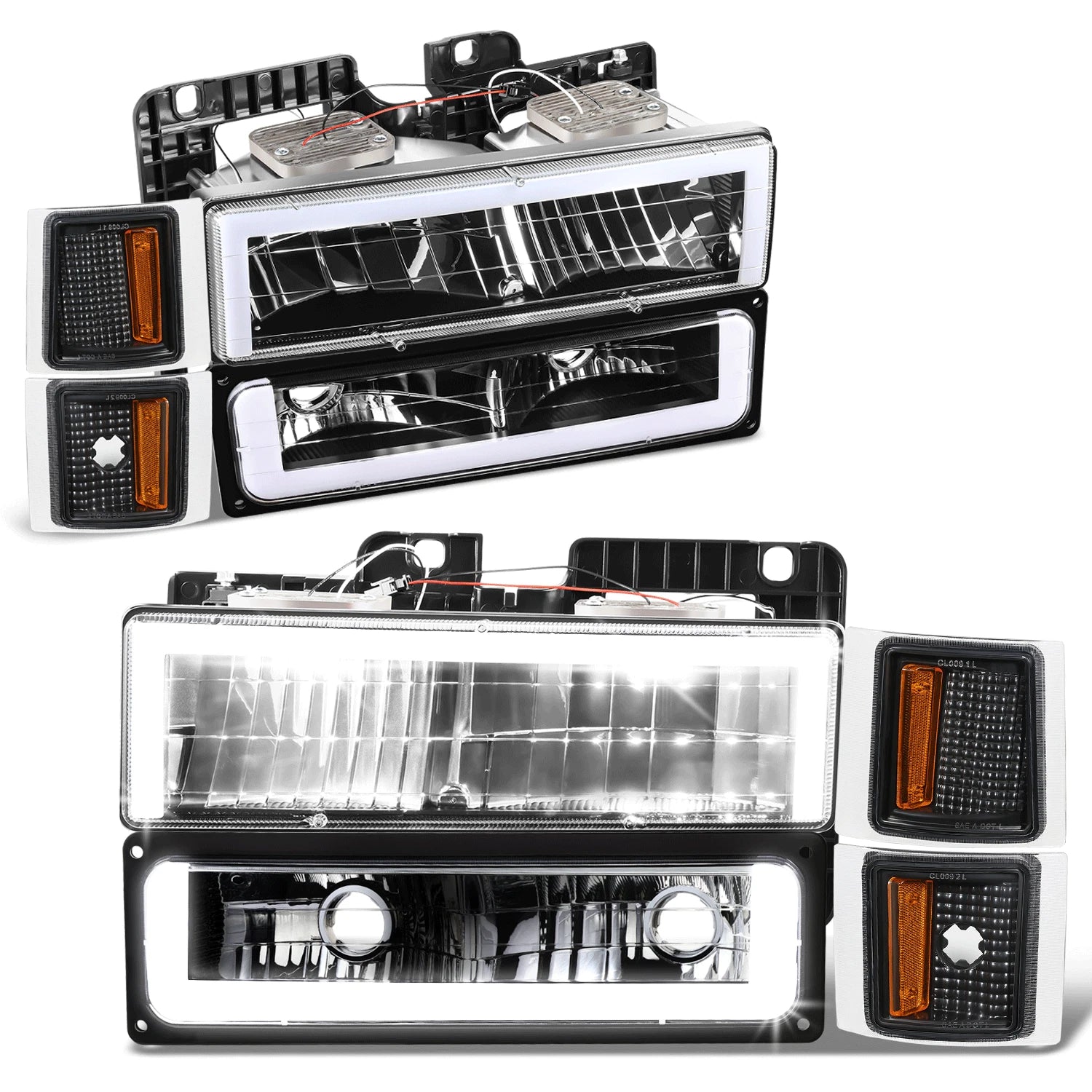 LED Headlight, Bumper Signal & Corner Lamps for Chevy C/K (1994–2000)