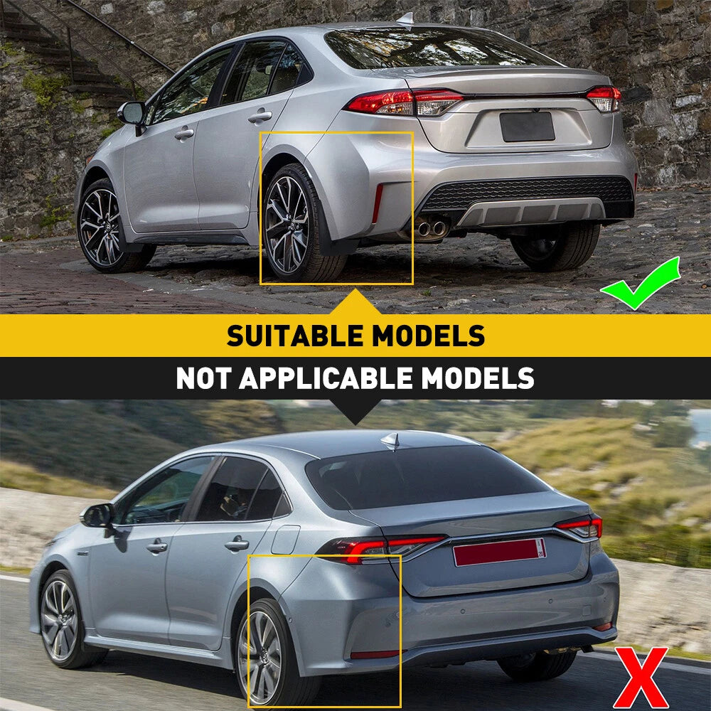 Set of 4 Mud Flaps Splash Guards for Toyota Corolla E210 (2020–2021)