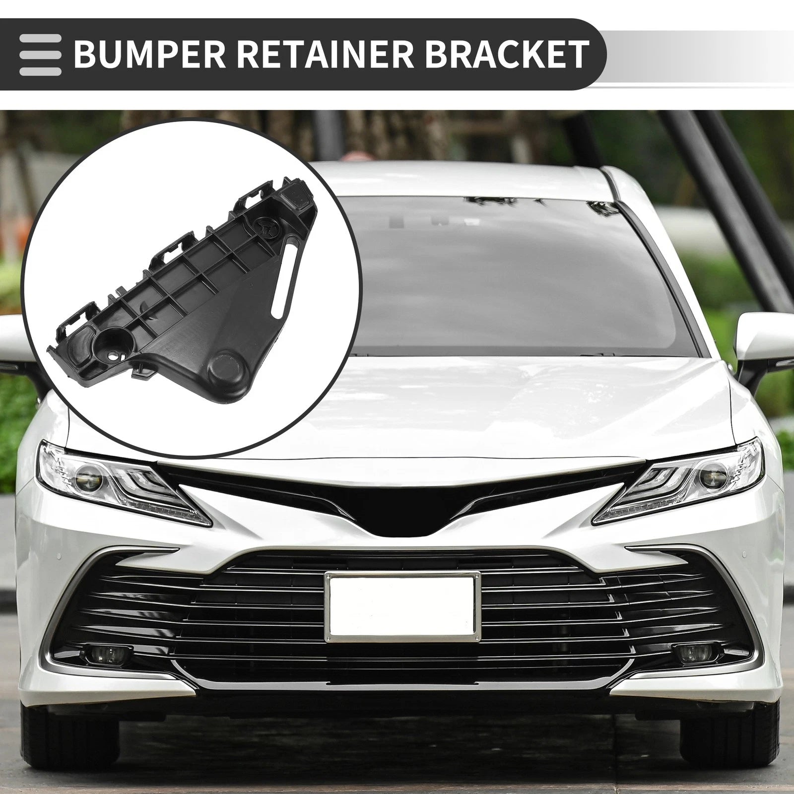 1pc Left Front Bumper Retainer Bracket No. 521160K110 for Toyota Hilux Revo (2015–2023)