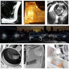 Projector Headlights for Jeep Grand Cherokee (2014–2016) Chrome Housing