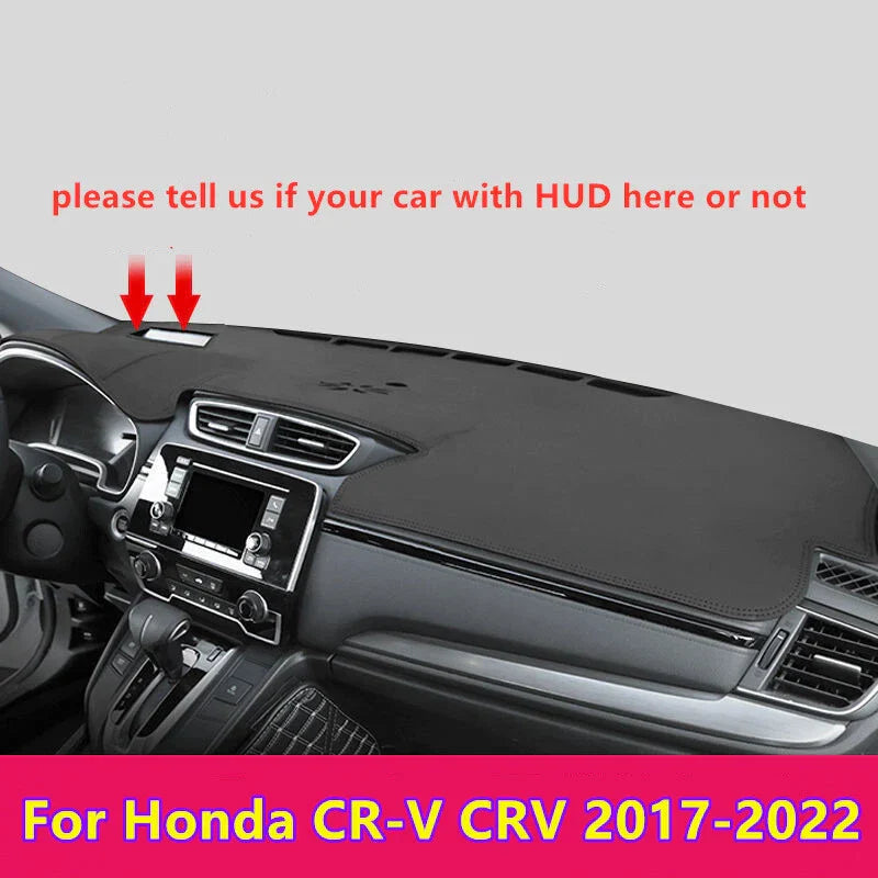 Leather Car Dashboard Cover Dash Protector Mat for Honda CR-V (2017–2022)